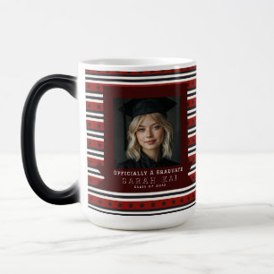 Mug Magique Cadeau unique à motif rayé pour sa remise de diplô