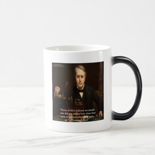 Mug Magique Cadeaux de citations de sagesse "Avant le succès" (Droite)