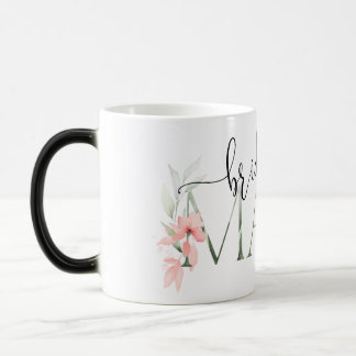 Mug Magique Cadeaux de Fêtes des mariées florales Bridesmaid
