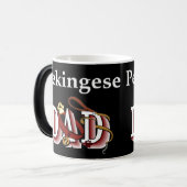 Mug Magique Cadeaux Papa Pekingese (Devant gauche)