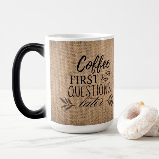 Mug Magique Café Burlap (Avec donut)