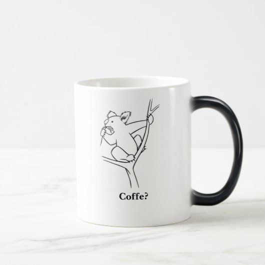 Mug Magique Café d'amour de koala (Droite)
