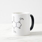 Mug Magique Caféine Molécule Chimie Café Atomes (Devant droit)