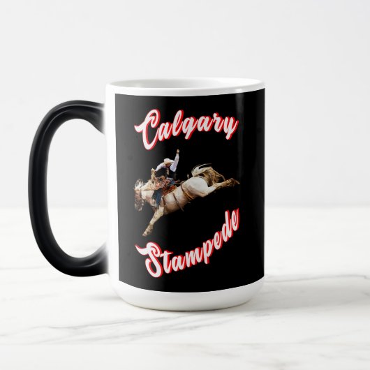 Mug Magique Calgary Heure Canada Juillet Riders Calgary Stampe (Gauche)