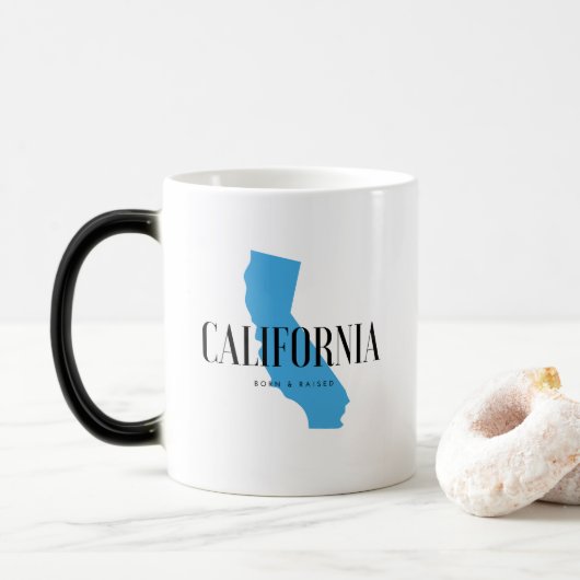 Mug Magique California Born & Raised (Avec donut)