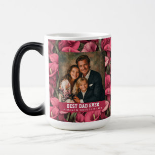 Mug Magique Calla Lilies Nature Fier Papa Famille