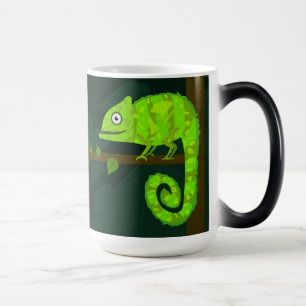 Mug Magique Caméléon mignon vert