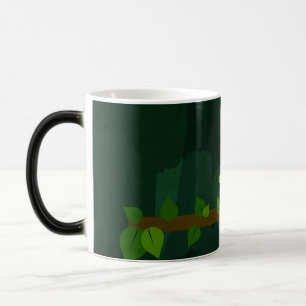 Mug Magique Caméléon mignon vert