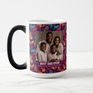 Mug Magique Camouflage de papillon hawaïen Photo de beau-père
