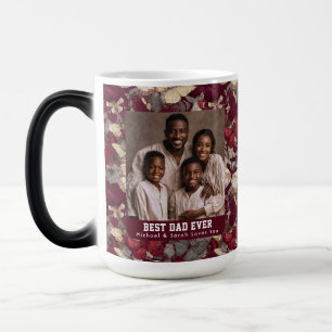Mug Magique Camouflage Papillon Fleur Papa Jour Personnalisé