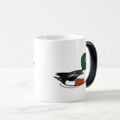 Mug Magique Canard souchet du nord de Birdorable (Devant droit)