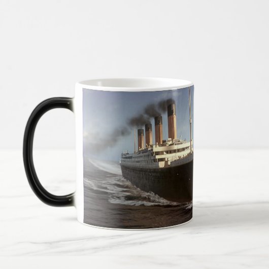 Mug Magique Canette - Titanic itinéraire les New York (Gauche)