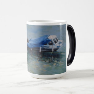 Mug Magique canot avec poignée noire