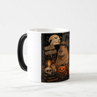 Mug Magique Capybara sorcière effrayante Halloween
