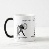 Mug Magique Caractéristiques Aquarius personnalisables Zodiac  (Gauche)