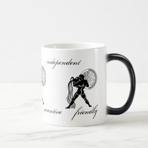 Mug Magique Caractéristiques Aquarius personnalisables Zodiac
