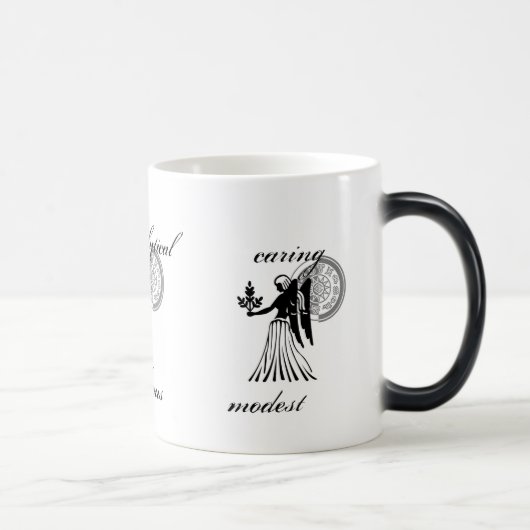 Mug Magique Caractéristiques Virgo personnalisables Zodiac à l (Droite)