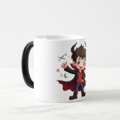 Mug Magique Caricature d'enseignant en mathématiques amusantes (Devant gauche)