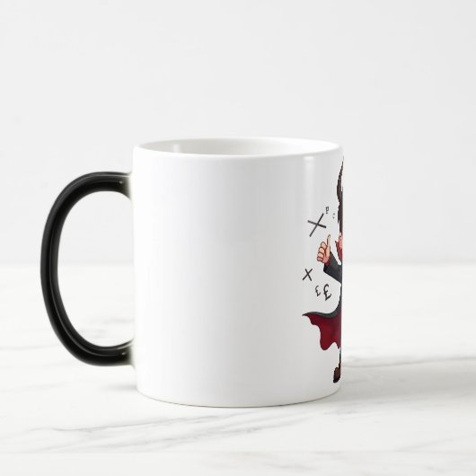 Mug Magique Caricature d'enseignant en mathématiques amusantes (Gauche)