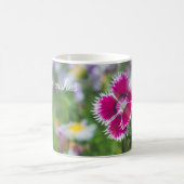 Mug Magique Carnation rose avec marguerites (Centre)