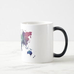Mug Magique carte 6 du monde