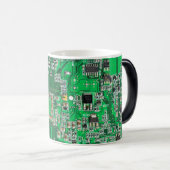 Mug Magique Carte circuit imprimé circuit vert PCB (Devant droit)