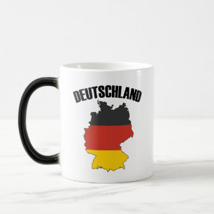 Mug Magique Carte Deutschland - Drapeau allemand - Allemagne V