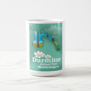 Mug Magique carte du parc national de Durmitor, Monténégro