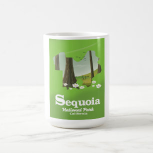 Mug Magique Carte du parc national de Sequoia