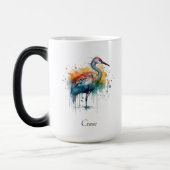 Mug Magique Carte gracieuse : Aquarelle Art, personnalisée (Gauche)