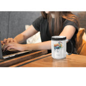 Mug Magique Carte gracieuse : Aquarelle Art, personnalisée