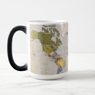 Mug Magique carte mondiale