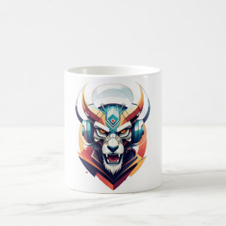 Mug Magique Casque Neon Cyber Loup Y2K Streetwear