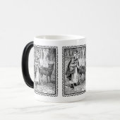 Mug Magique Casserole à équitation rouge blanc encadré Wolf Wo (Devant gauche)