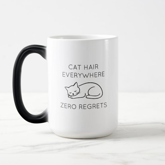 Mug Magique Cat hair everywhere zero regrets (Gauche)