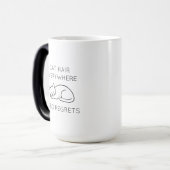 Mug Magique Cat hair everywhere zero regrets (Devant gauche)
