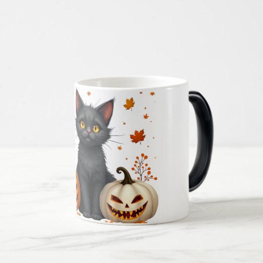 Mug Magique cat pumpkin (Devant droit)