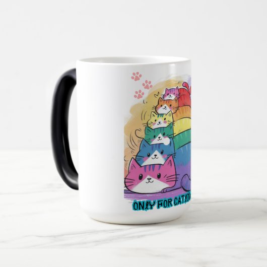 Mug Magique Catlovers Stack of Cats (Devant gauche)
