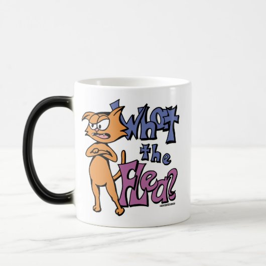 Mug Magique Ce qui la PUCE ? Ambidextre (Gauche)