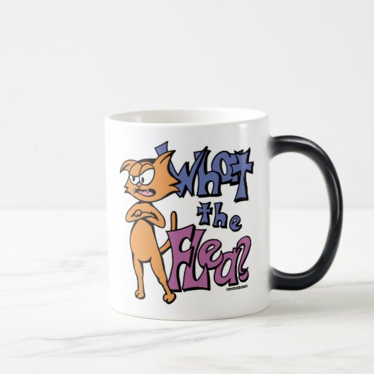 Mug Magique Ce qui la PUCE ? Ambidextre (Droite)