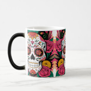 Mug Magique Célébrez le crâne à sucre de la vie