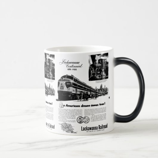 Mug Magique Centennial 1951 de chemin de fer de Lackawanna (Droite)