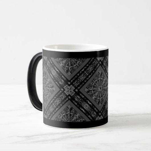 Mug Magique Céramique noir (Devant gauche)