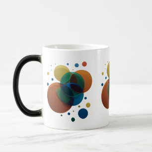 Mug Magique Cercles de chevauchement Retro Moderne - Morphage