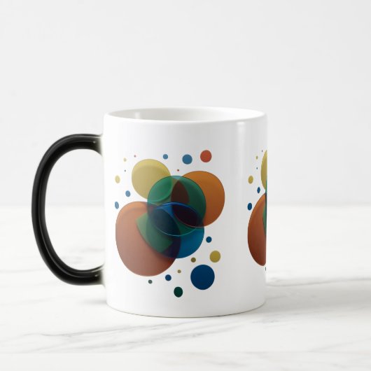 Mug Magique Cercles de chevauchement Retro Moderne - Morphage (Gauche)