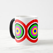 Mug Magique Cercles de couleur cible (Devant gauche)