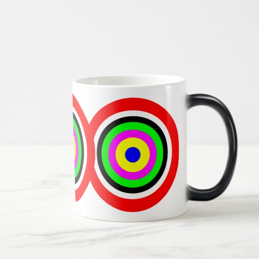 Mug Magique Cercles de couleur cible (Droite)