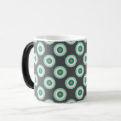 Mug Magique Cercles mixtes gris par Shirley Taylor (Devant gauche)