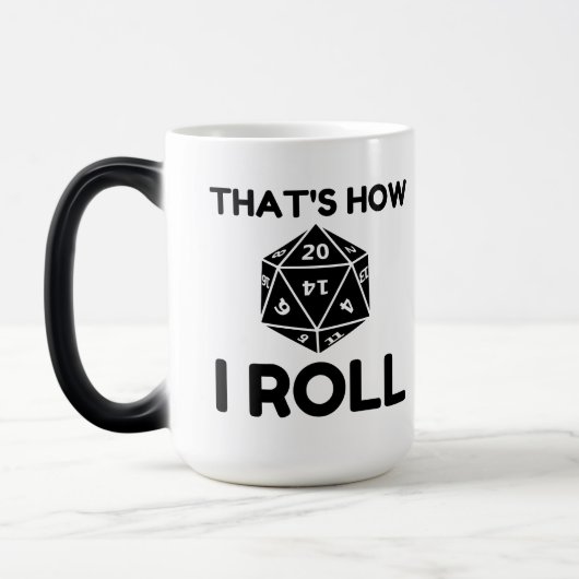 Mug Magique C'est ainsi que je lance les dés à 20 faces (Gauche)