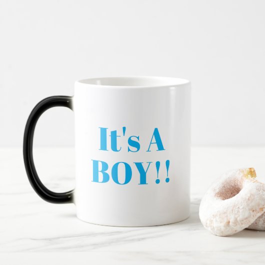 Mug Magique C'est un garçon que le genre indiquent (Avec donut)